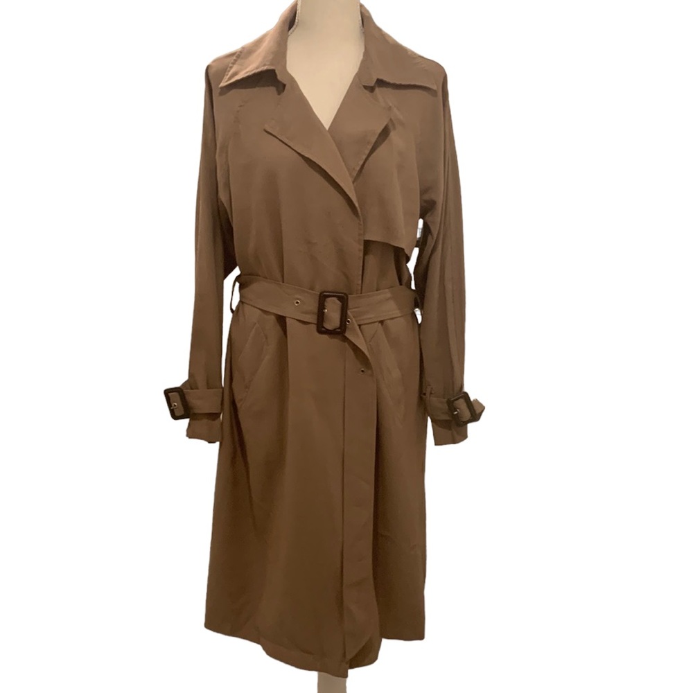 Olive Grey Trench Coat